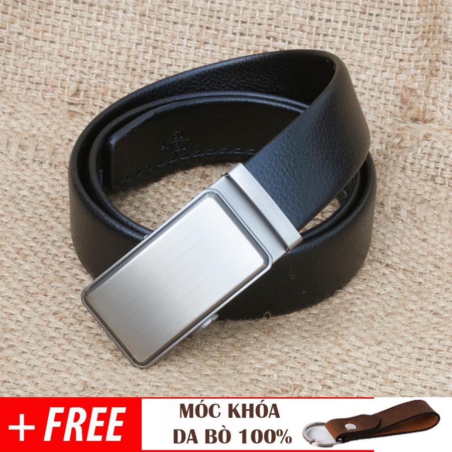 Thắt lưng nam, dây nịt nam DA BÒ Manzo 291, Tặng MÓC CHÌA KHÓA - BẢO HÀNH 1 NĂM
