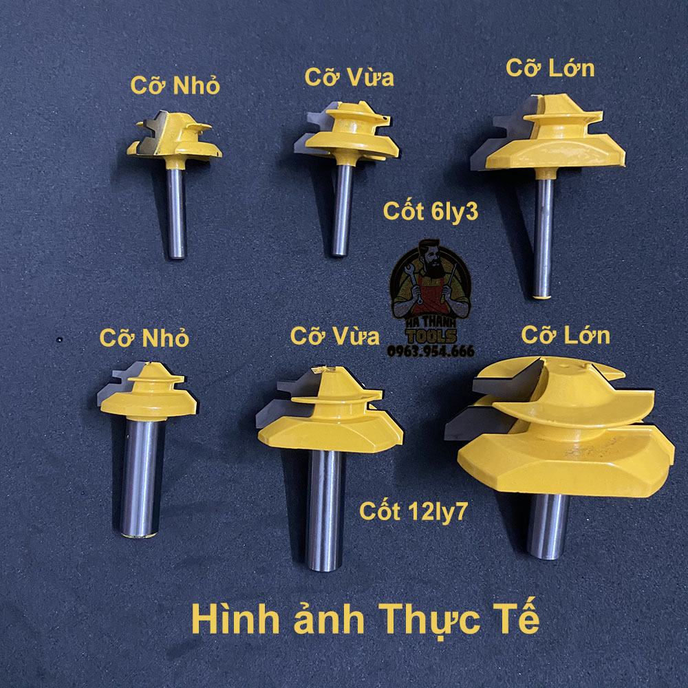 Mũi Soi Ghép Góc Vuông, Ghép Hộp, Ghép Ván, Ghép Gỗ Cao Cấp - Đầy Đủ 6 Kích Cỡ