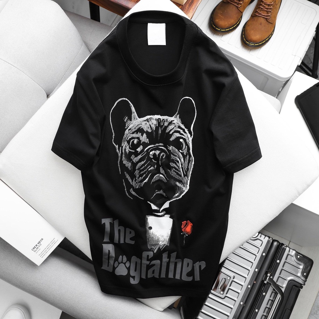 Áo thun tay lỡ Selected in hình Dogdaughter tee