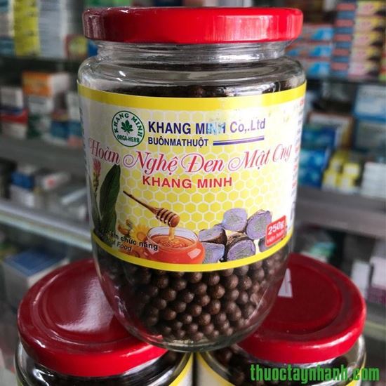 2 Hoàn Nghệ Đen Mật Ong Khang Minh 250g