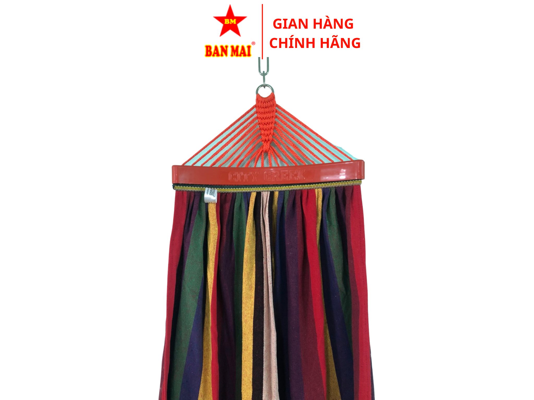 Võng vải bố (canvas ban mai, gỗ 40, không kèm khung