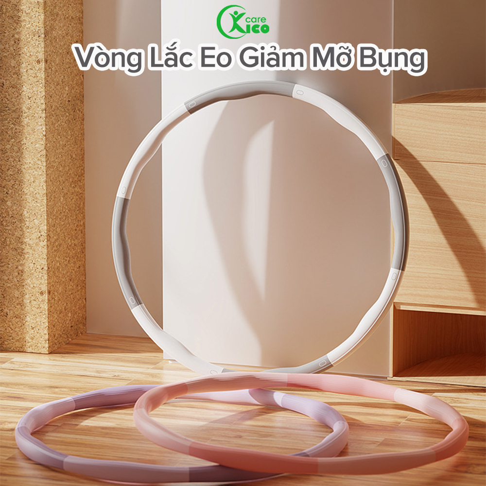 Vòng lắc eo massage Hula Hoop size lớn 92cm Bọc Mút Xốp, giảm mỡ bụng KICOCARE