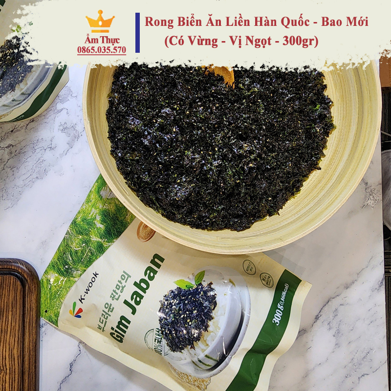 Rong biển ăn liền hàn quốc k-wook 400g, 300g, 500g, 1kg