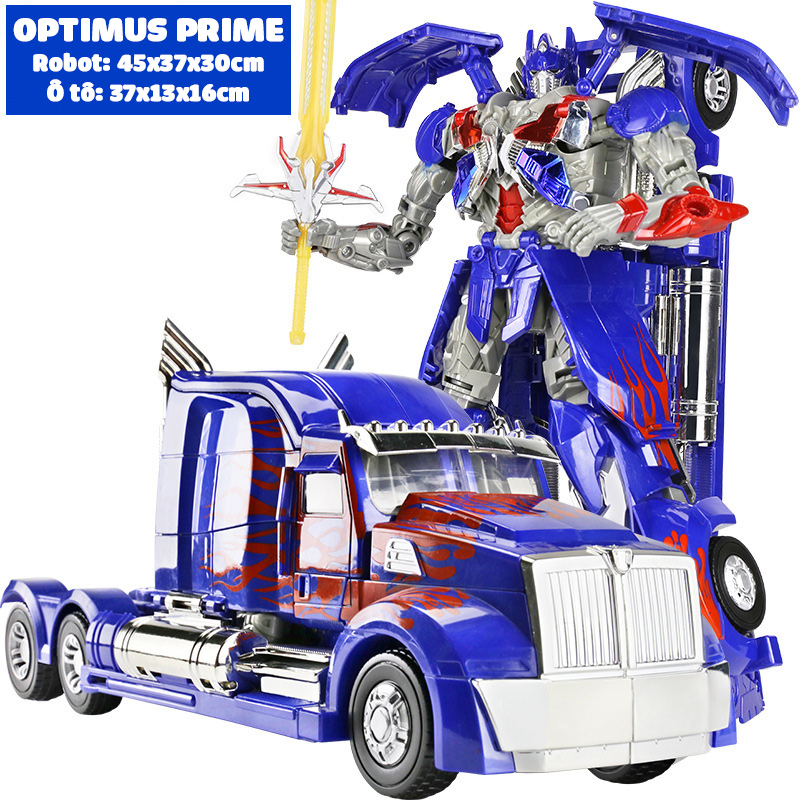 Robot biến hình ôtô Transformer cao 45cm mẫu Optimus Prime 6699-12D