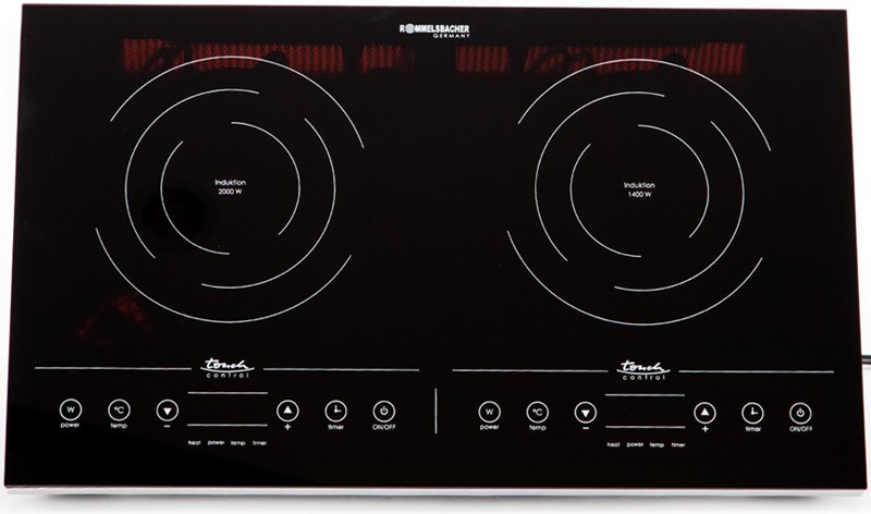 [Trả góp 0%](Hàng Đức) Bếp từ đôi Nhập khẩu Rommelsbacher CT3410 3400W