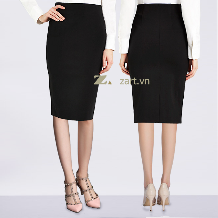 [HCM]Chân Váy Bút Chì Dài qua gối.