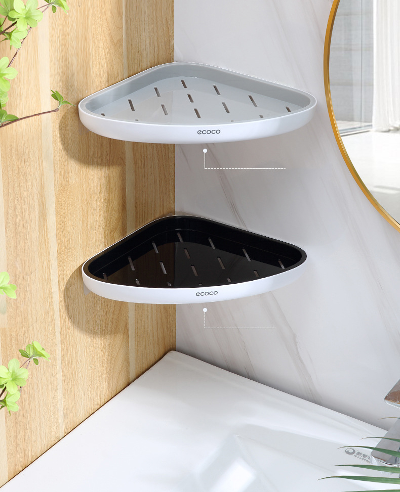 Kệ góc dán tường Ecoco E2030 kệ để đồ nhà tắm , nhà bếp cao cấp chính hãng nội địa trung.