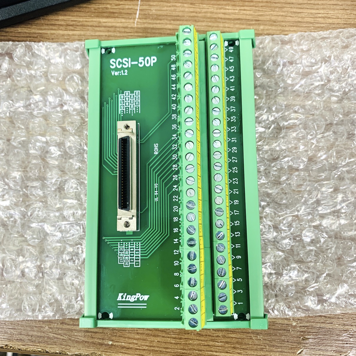 Domino kết nối đầu driver 50pin scsi-50p - lắp trên thanh din