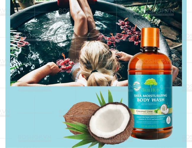 [HCM]Sữa Tắm Dưỡng Ẩm Tree Hut Shea Moisturizing Body Wash Coconut Lime - Sữa tắm nước hoa