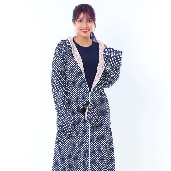 Áo chống nắng toàn thân 2 mặt form rộng chống tia UV có mũ, tặng kèm khẩu trang