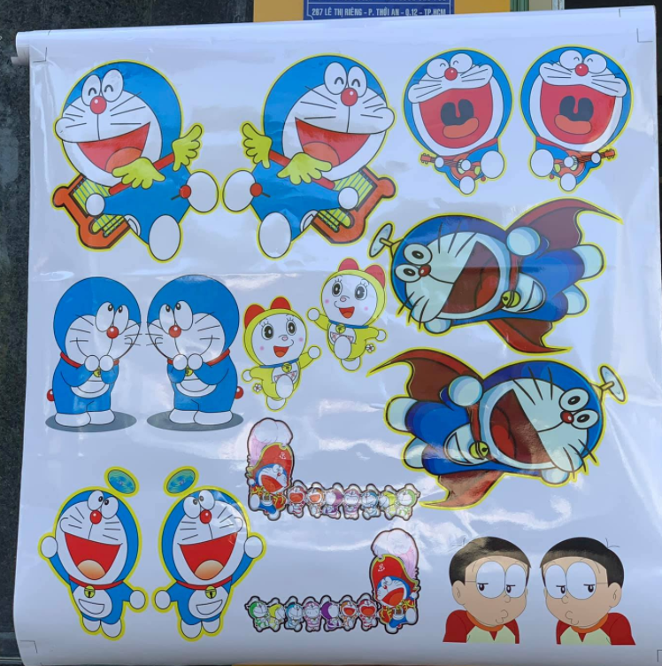 TEM xe tải CHẾ ĐÔRÊMON DÀNH CHO TẤT CẢ CÁC XE - Decal  CUTE VÀ XỊN SÒ - TEM TRANG TRÍ XE