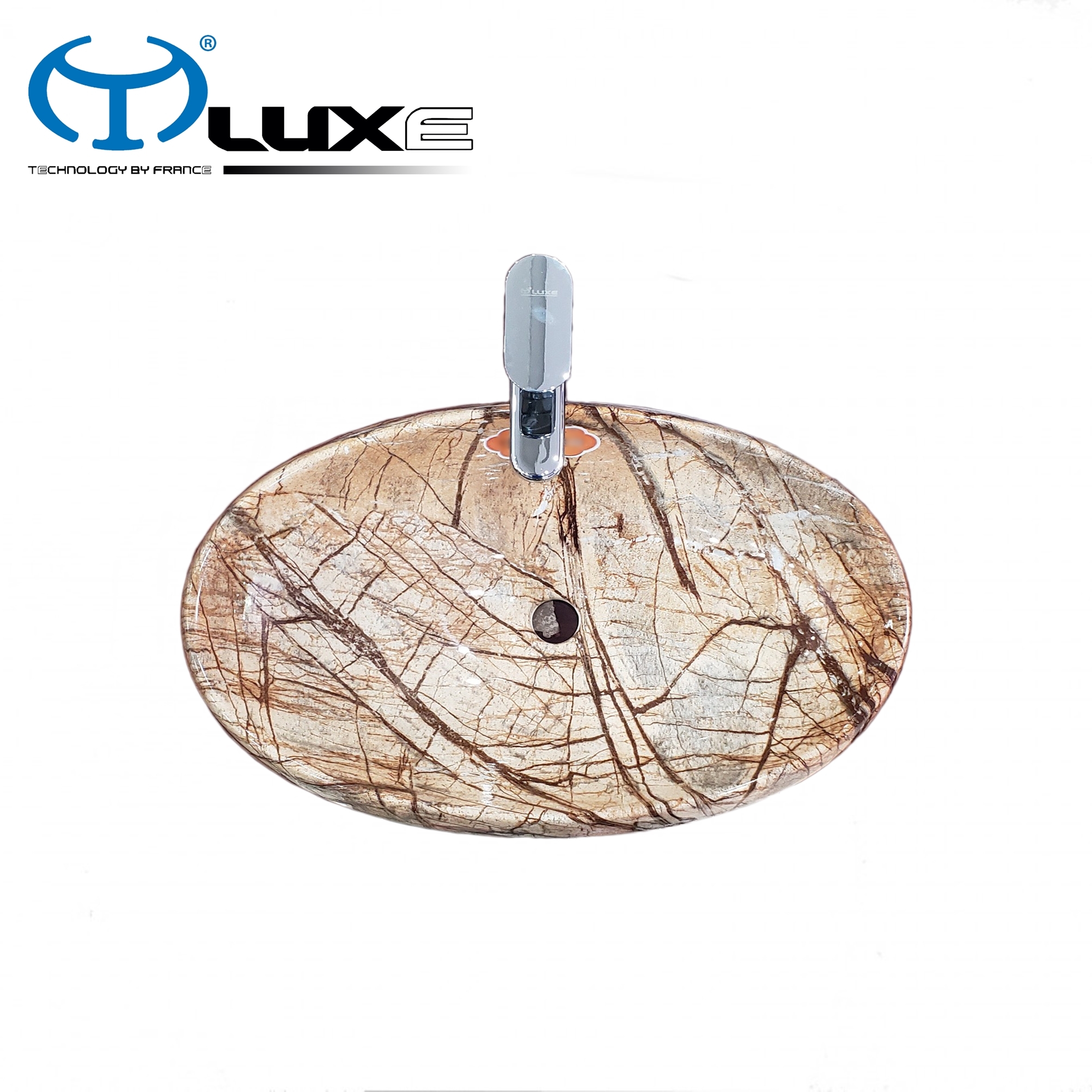 Chậu Lavabo vân đá cao cấp LUXE C105 Mini