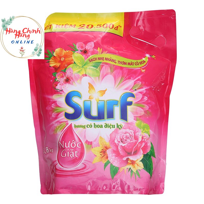 Túi Nước Giặt Surf 3.3kg Hương Cỏ Diệu Kỳ