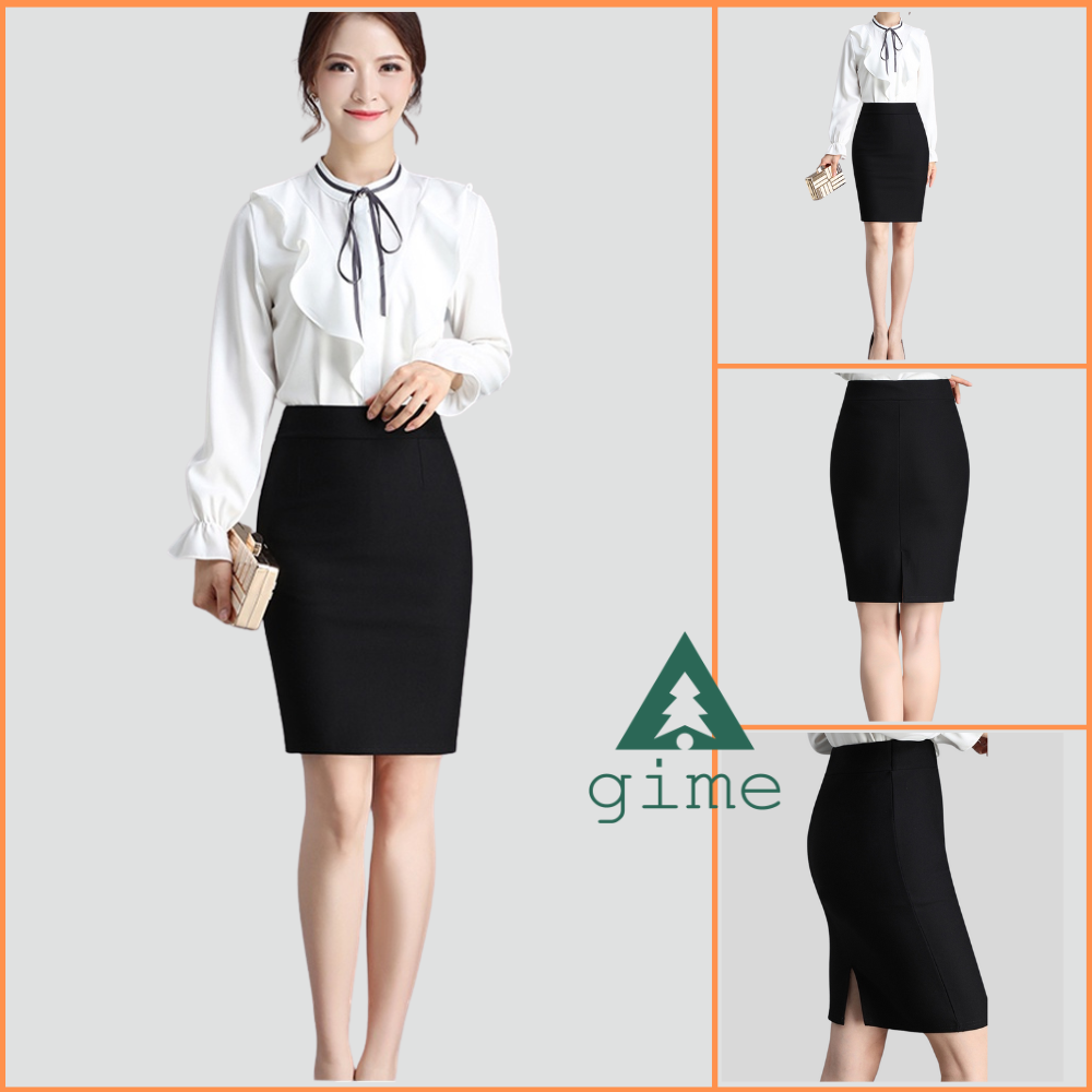 Chân váy công sở chân váy bút chì dáng dài dáng ngắn chất umi cao cấp cạp cao co giãn 4 chiều