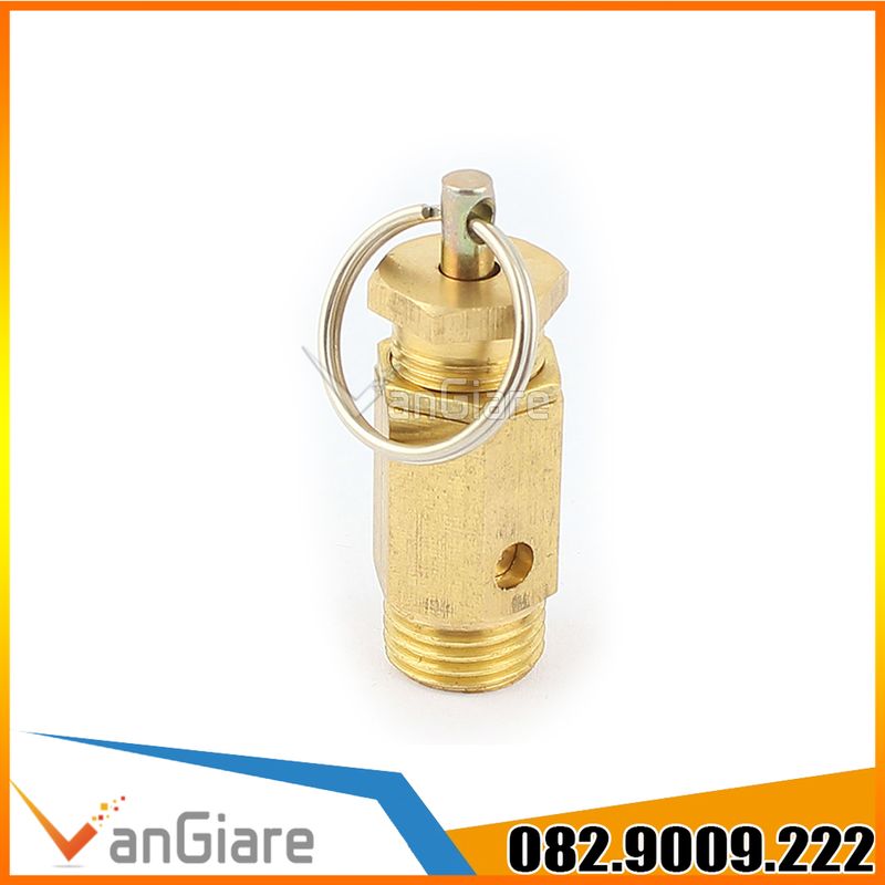 Van an toàn khí nén, van xả áp tự đống máy nén khí đồng ren ngoài 13mm