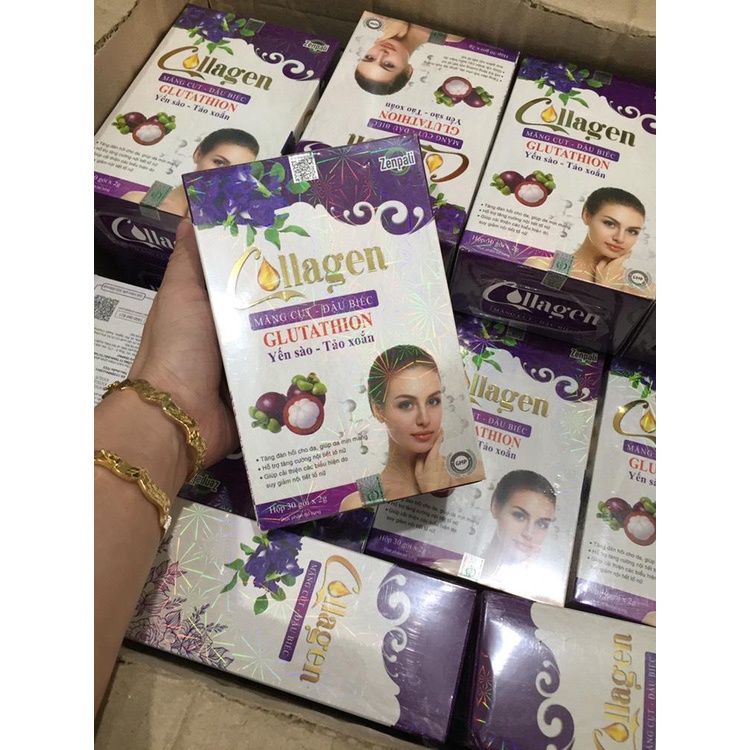 Nước uống collagen măng cụt đậu biếc - chính hãng