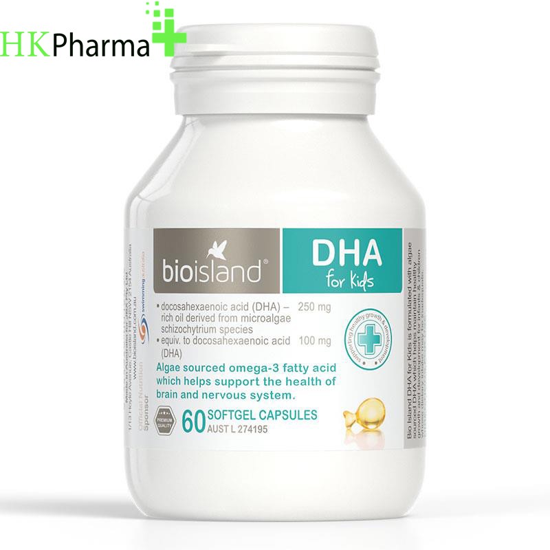 Dha cho bé bioisland for kid hộp 60 viên