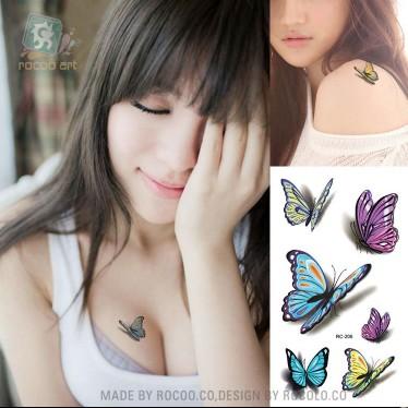 COMBO 10 MIẾNG DÁN HÌNH XĂM NHỎ CỰC ĐẸP 6 x 10 CM DÀNH CHO NỮ