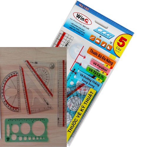Bộ thước kẻ dẻo 5 cây winq t-160