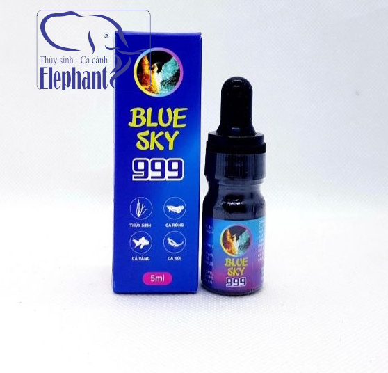 Blue sky 999 xử lý túm lắc cho cá 7 màu, xử lý nấm, stress cho cá cảnh lọ 5ml