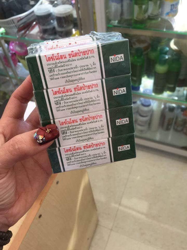 Combo 1 lố 12 hộp kem bôi nhiệt miệng trinolone oral paste thái lan