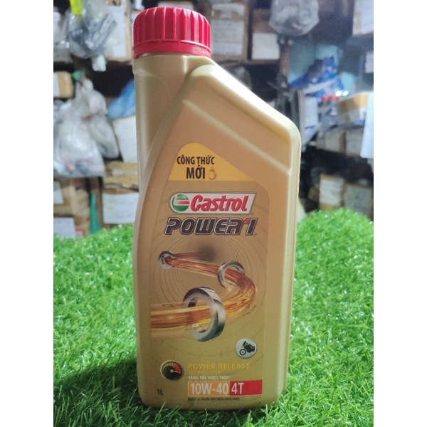 Nhớt CASTROL POWER 1 4T 10W40 chính hãng 1L xe số