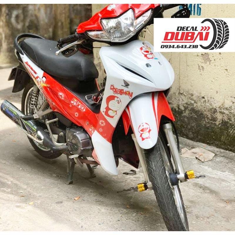 Tem Xe Wave S110 Doremon Đỏ Trắng