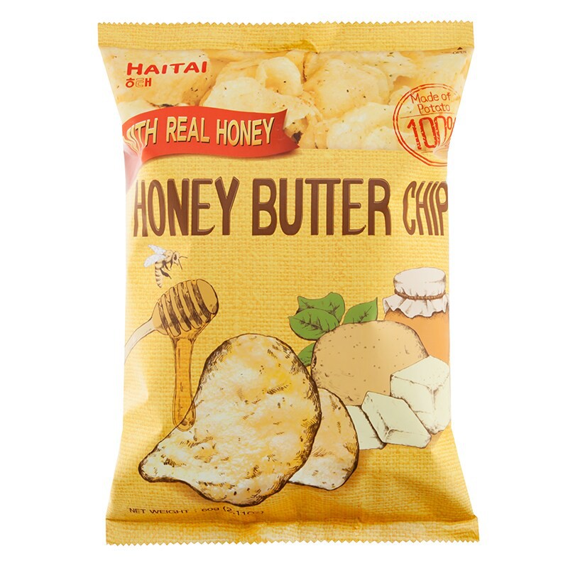 Snack khoai tây bơ mật ong honey butter chip hàn quốc 60g