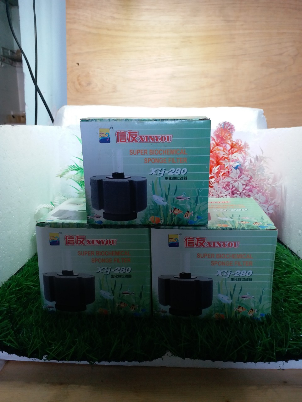 Bộ loc Bio 280 làm trong nước tạo vi sinh cho cá Betta và guppy