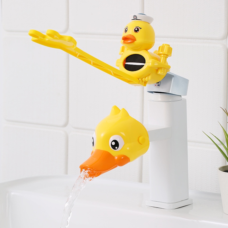 Bathroom Washroom Accessories Nozzle for Faucet Children Cartoon Cute Water  Pipe Lengthen Silicone Extension Extender 