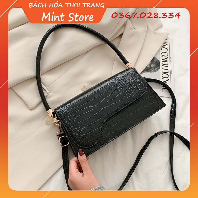 TÚI XÁCH NỮ, TÚI KẸP NÁCH NỮ SIZE 24 CM NẮP DÁNG YÊN NGỰA HOT HIT PK 136