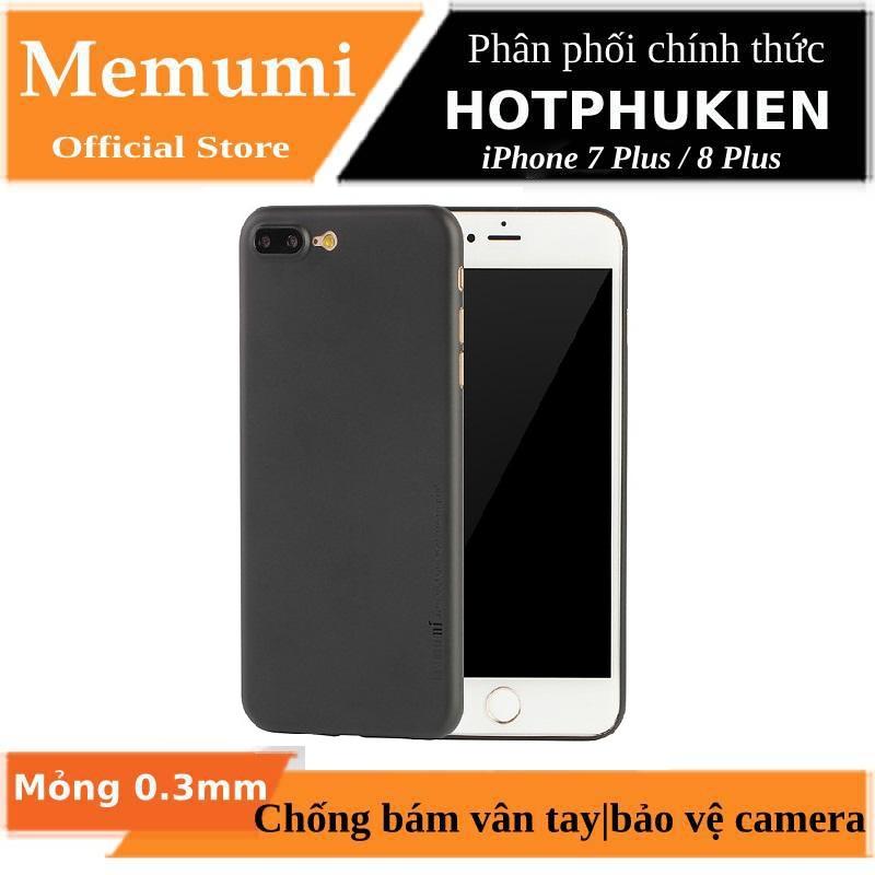 [HCM]Ốp lưng nhám cho iPhone 7 Plus / iPhone 8 Plus hiệu Memumi ( có gờ bảo vệ camera mỏng 0.3mm chống trầy chống bụi) - phân phối bởi HotPhuKien