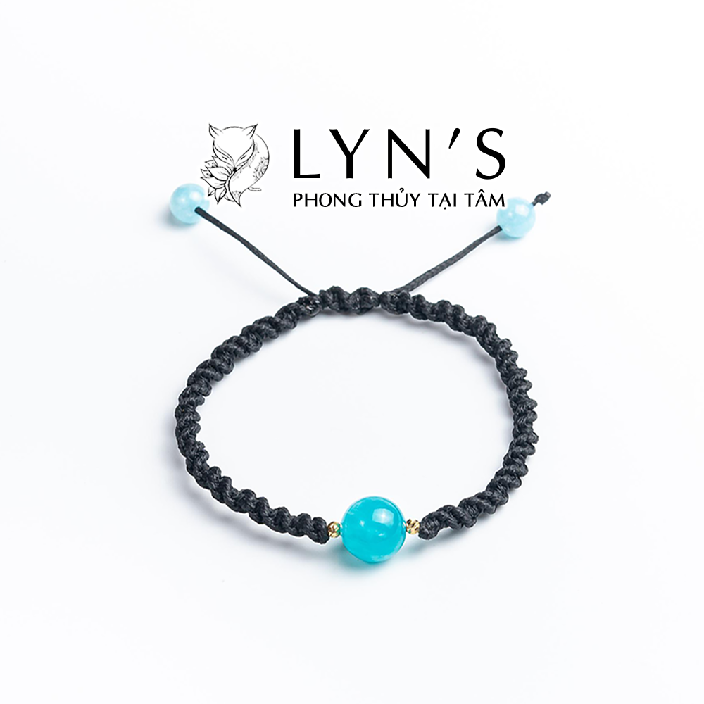 Vòng Tay Xoắn Lyn’s Phong Thuỷ Handmade Đá Amazonite