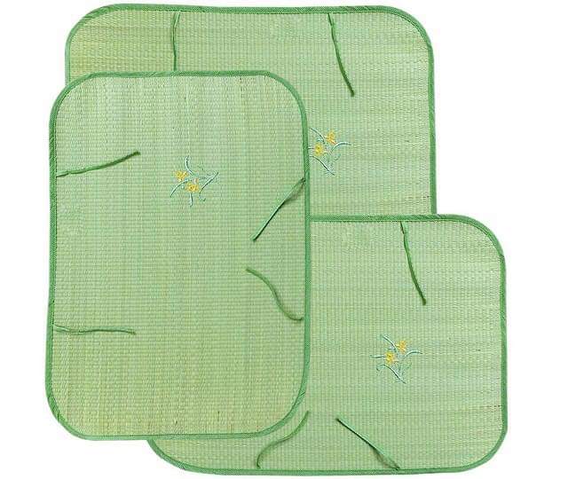 NÔI TRE NẰM VÕNG CHỐNG GÙ LƯNG CHO BÉ. CHIẾU CAO SU NON. CHIẾU CỎ LÓT NÔI