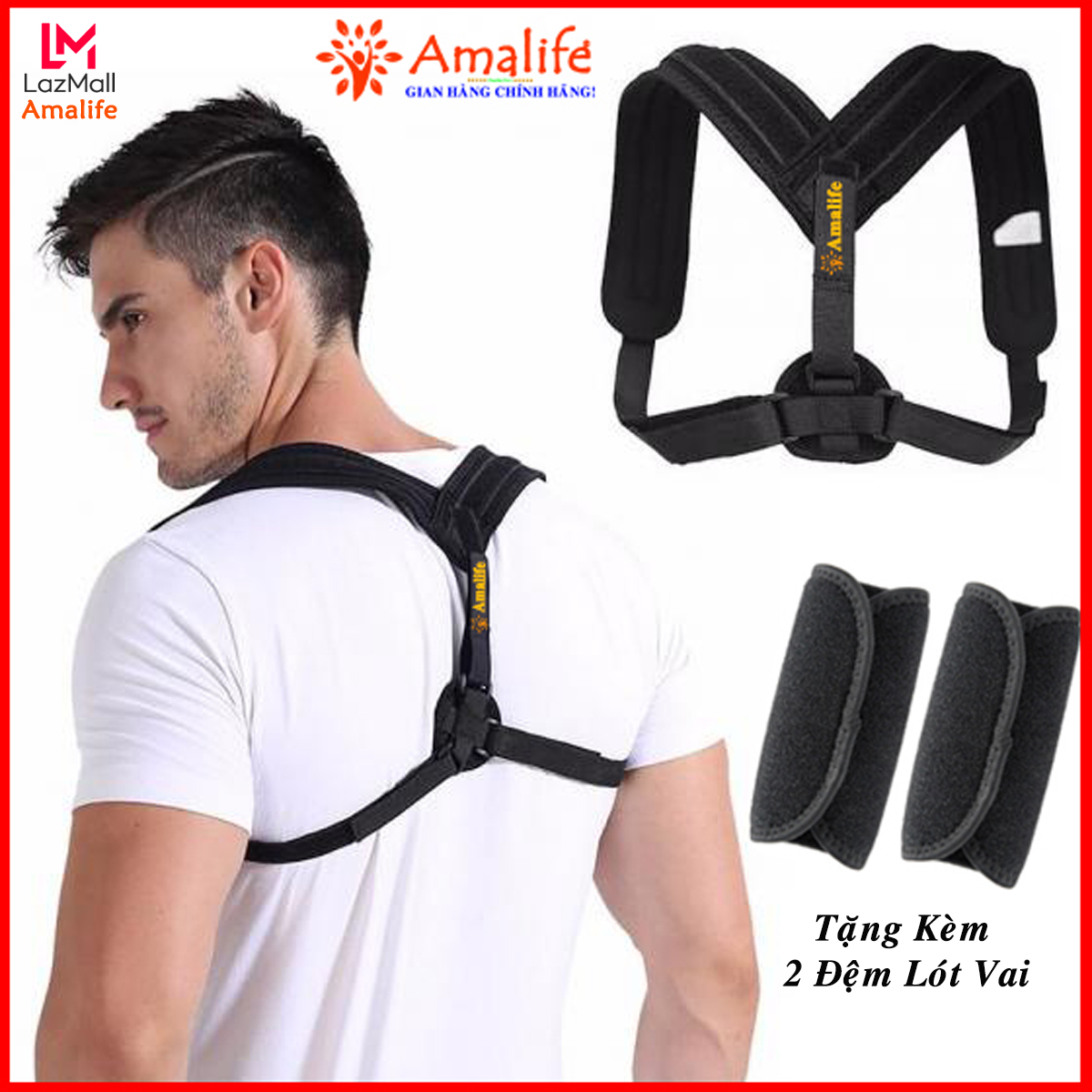 Đai Chống Gù Lưng Chính Hãng – Đai Chống Gù Lưng Amalife – Đai Lưng Chống Gù Ama01