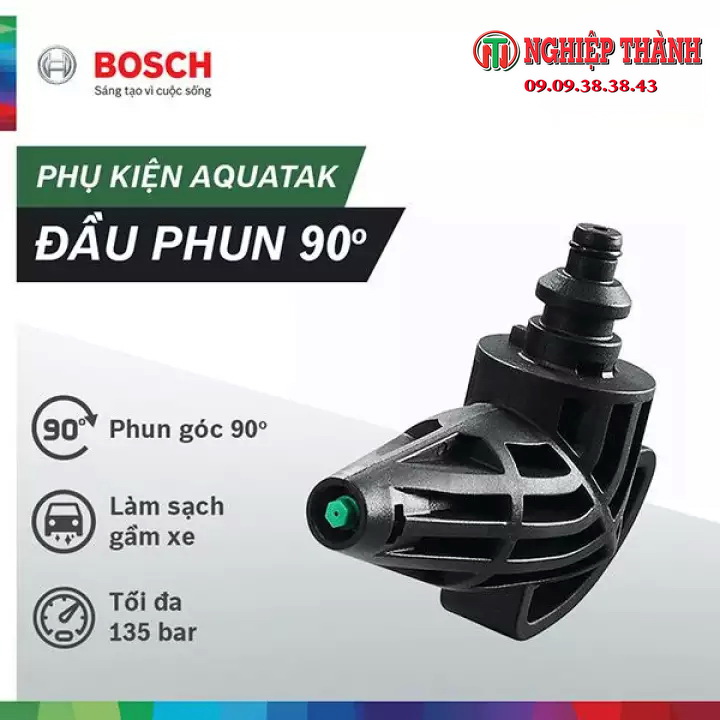 Đầu béc phun 90° AQT Bocsh dành cho máy rửa xe Universal Aquatak