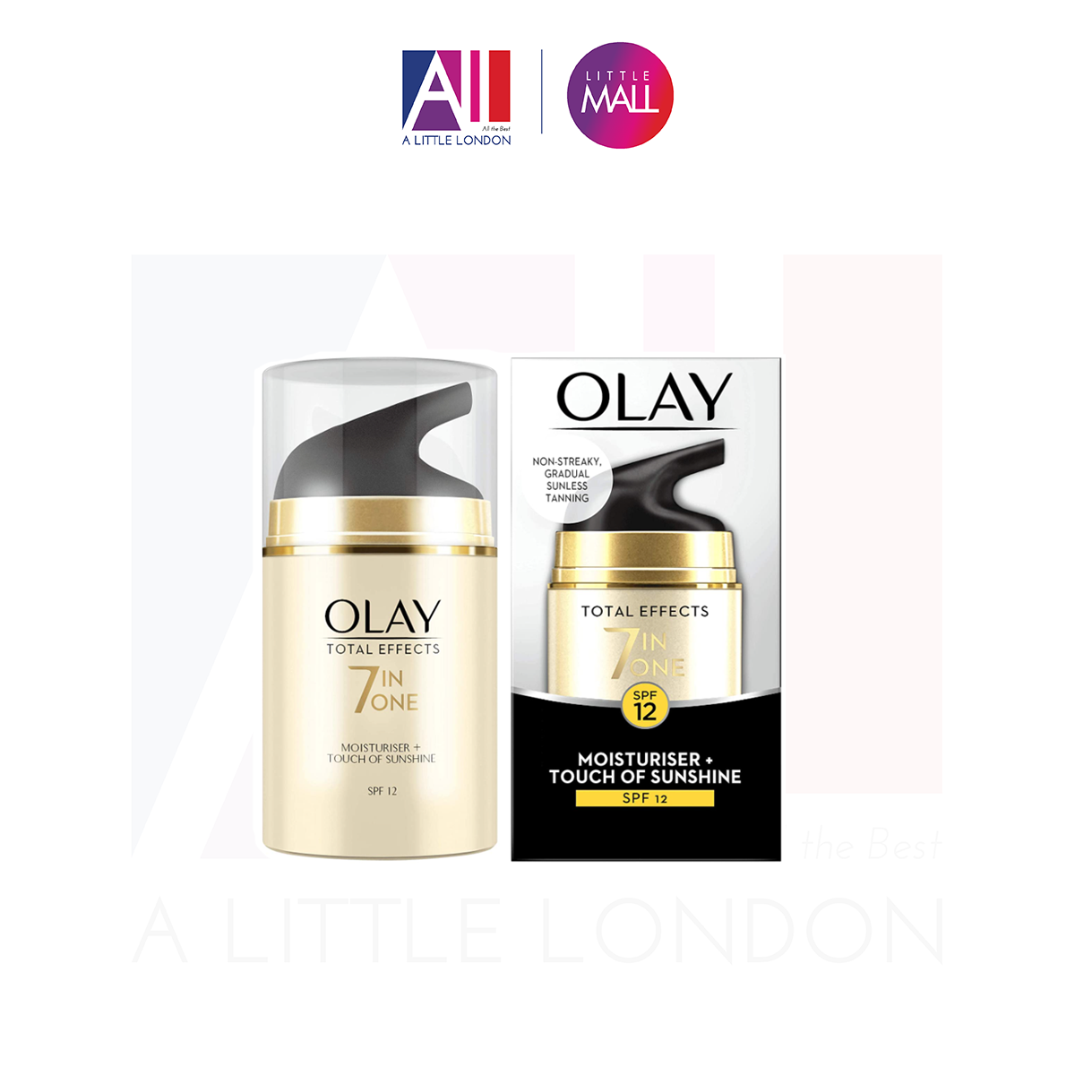 Kem dưỡng ngày Olay Total Effects 7 in 1 Moisturiser + Touch Of Sunshine SPF12 - 50ml (Bill Anh)