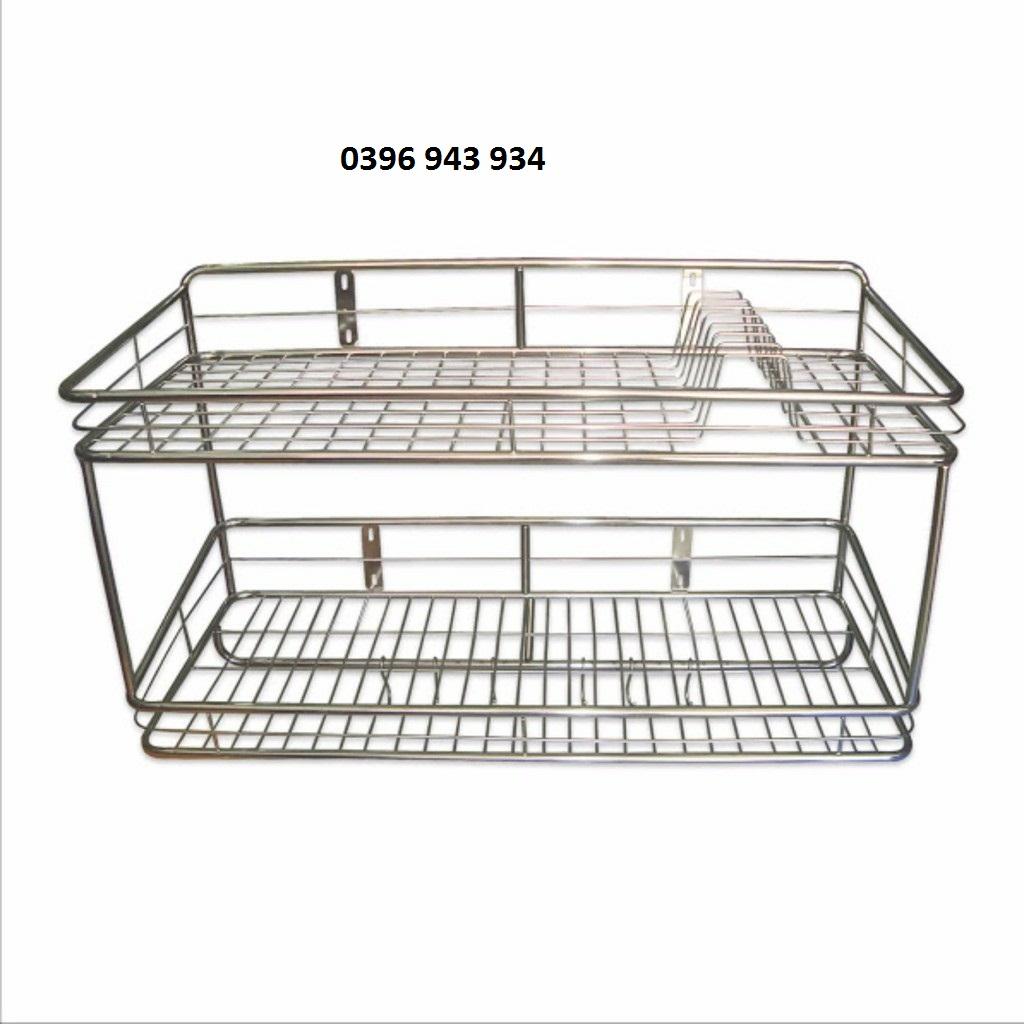 Kệ chén inox treo tường 30*50cm siêu rẻ