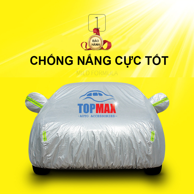 Bạt Phủ Xe Ô Tô, Bạt Phủ Xe Hơi - Áo Trùm Xe Oxford Tráng Bạc Chống Nhiệt Cao Cấp