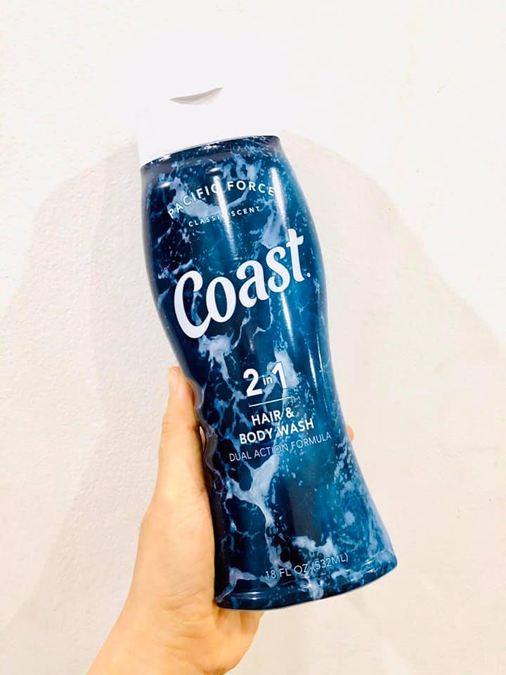 Sữa tắm gội Coast cho nam của Mỹ (mẫu mới)