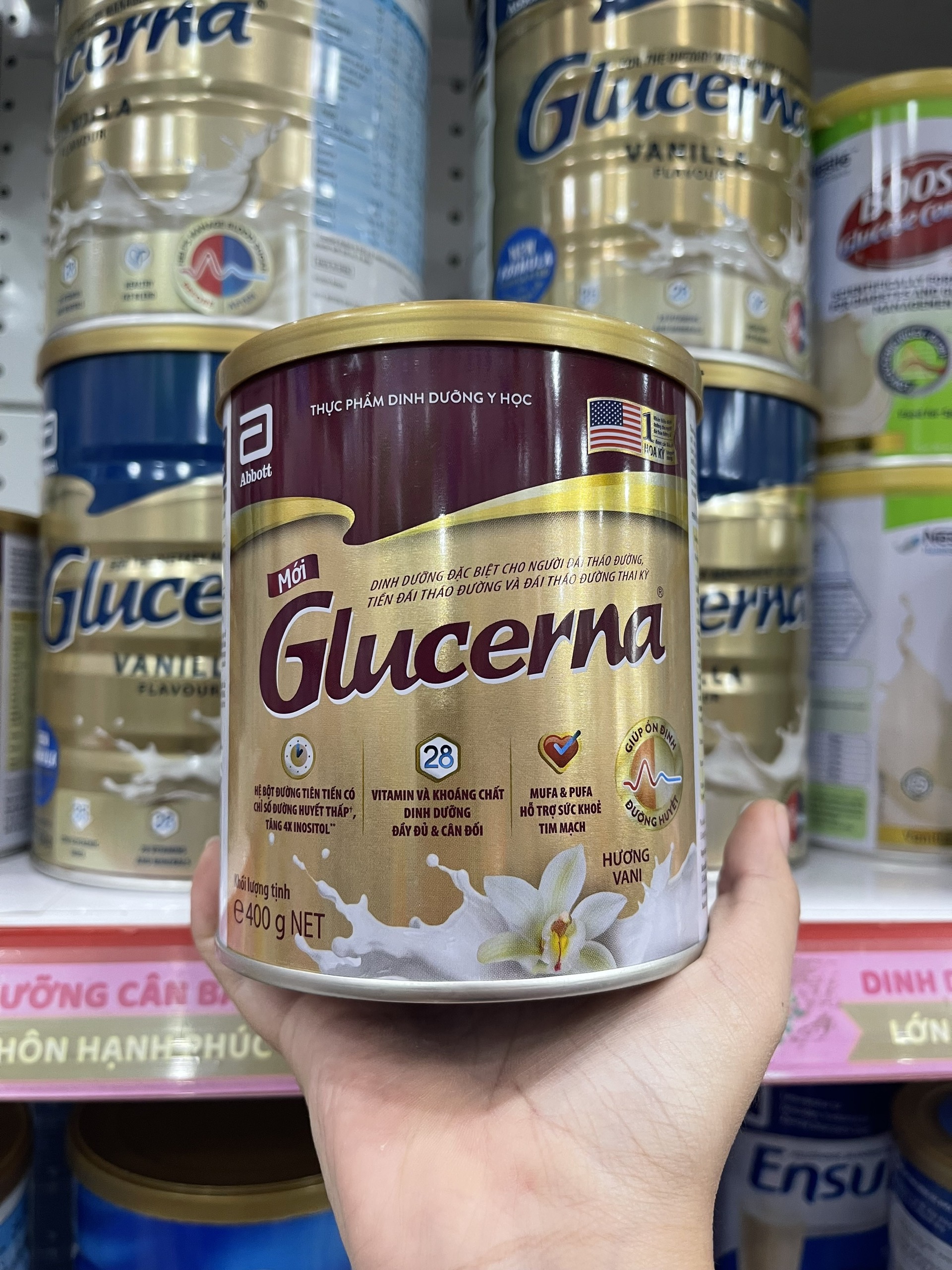 Glucerna 400g - Sữa bột dành cho người bị đái tháo đường