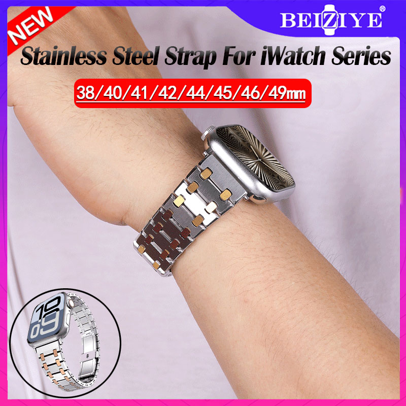  Metal strap For Apple watch Ultra 2 1 49mm band 10 65mm 42mm  stainless steel smart watch replacement wristband For iWatch Series 10 9 8 SE 7 6 5 4 321 45mm 41mm 44mm 40mm 42mm 38mm 