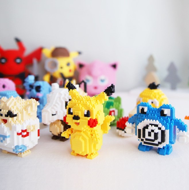 Mô hình lắp ráp Pokemon cao cấp +tặng 1 hình xăm dễ thương bất kỳ