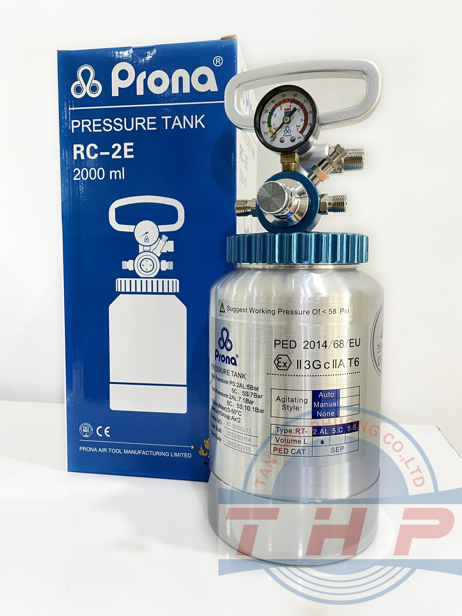 Bình trộn sơn prona 2 lít rc-2e