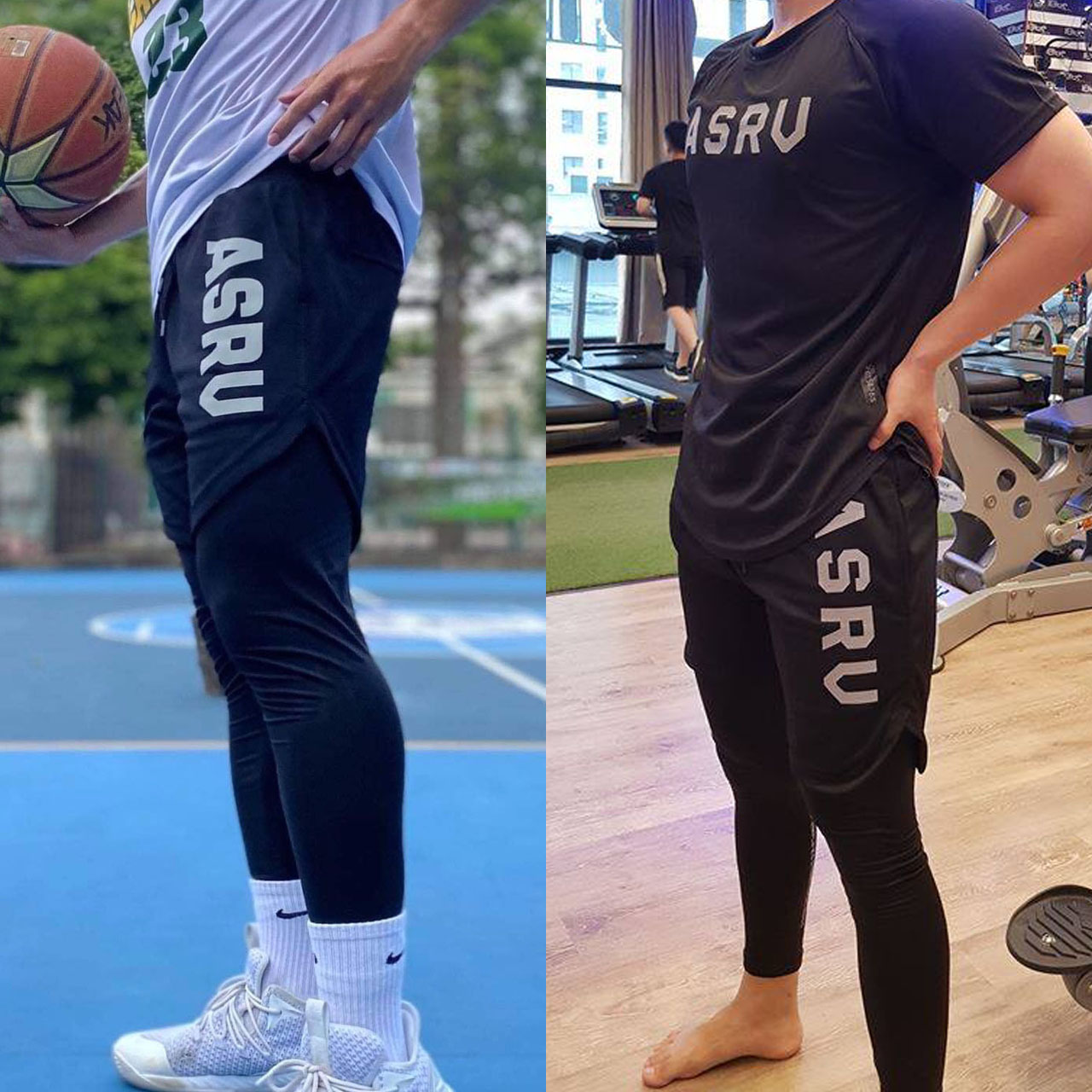 Quần Tập Gym Nam 2 Lớp Legging ASRV Chất Vải Train Life,Quần Chạy Bộ,Chơi Thể Thao