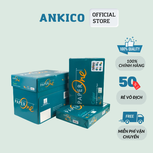 Giấy A4 Paper One định lượng 70gsm giấy in văn phòng chất giấy láng mịn ANKICO