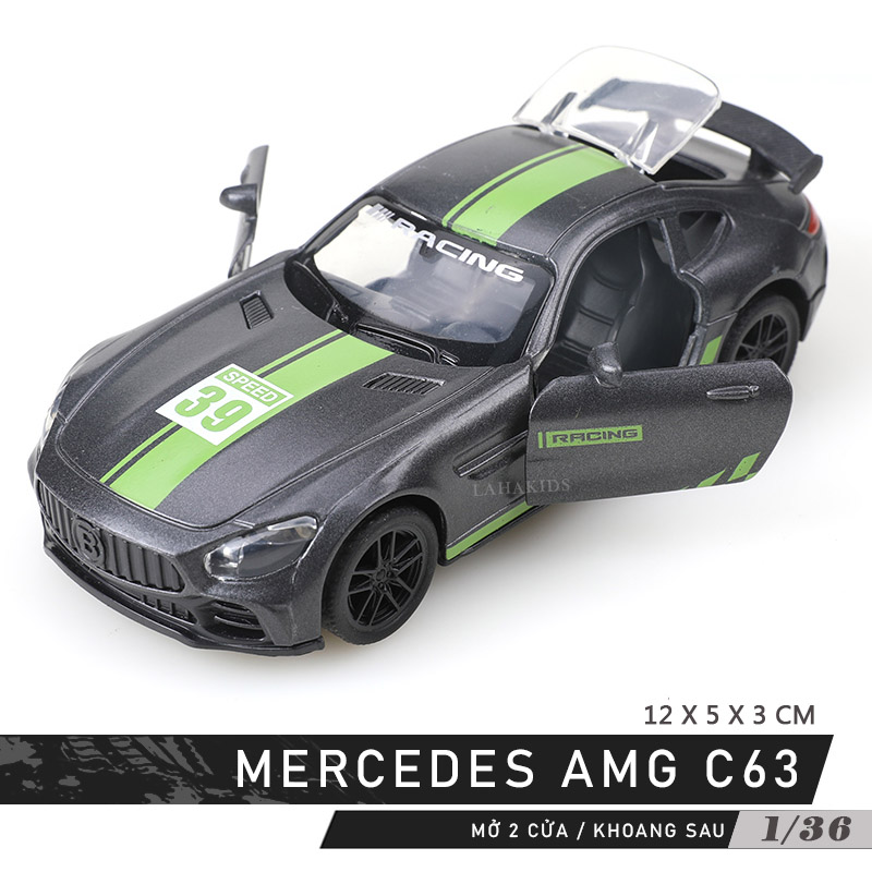 Mercedes-Benz Gtr Alloy Car Model Toy [Synthetic] - Wind-Up Metal Car That Can Be Decorated as a Gift - 8
