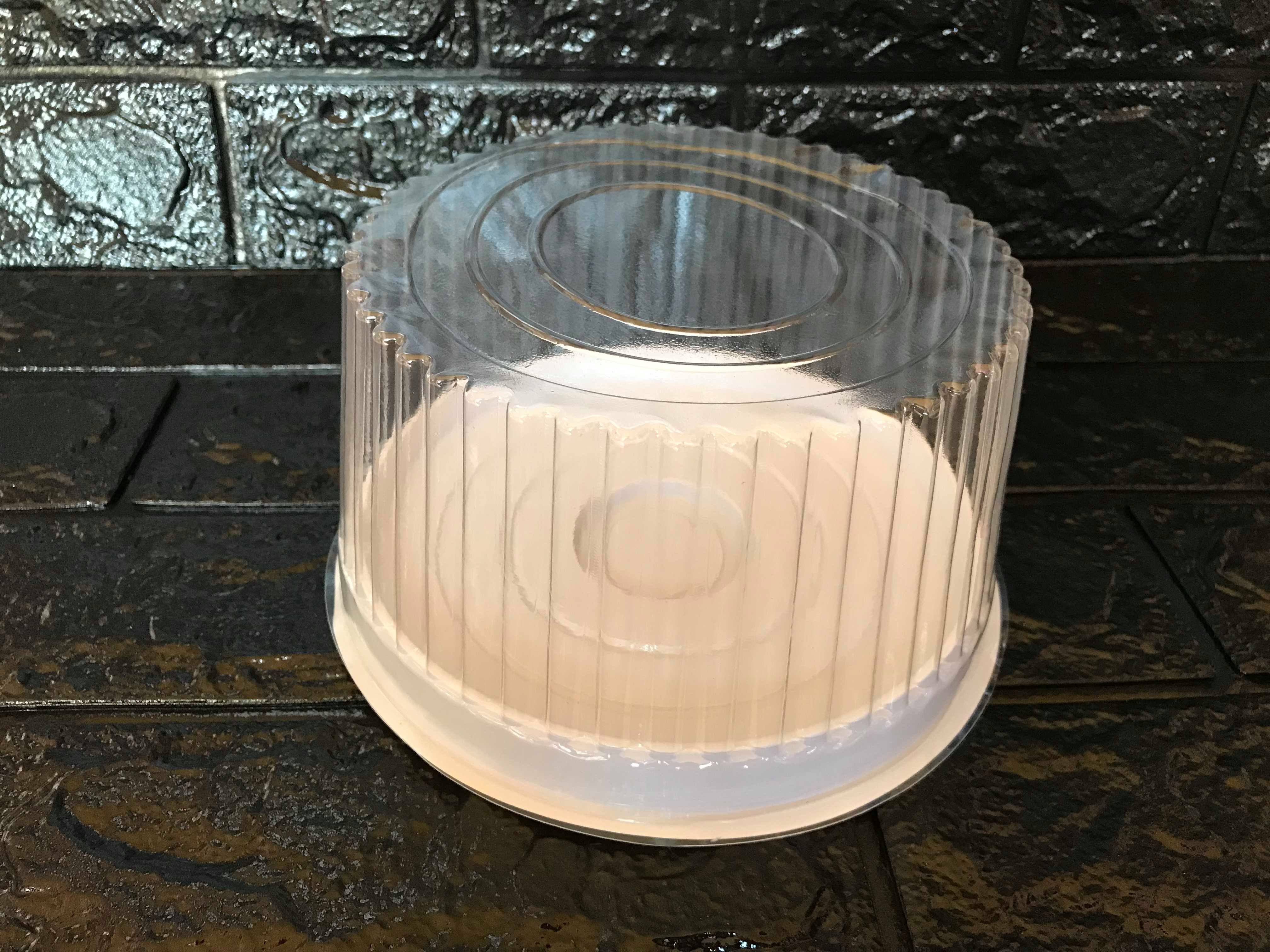 Bộ 100 hộp nhựa đựng bánh h25 nắp cao kích thước 18.5 cm x 18.5 cm x cao 9 cm