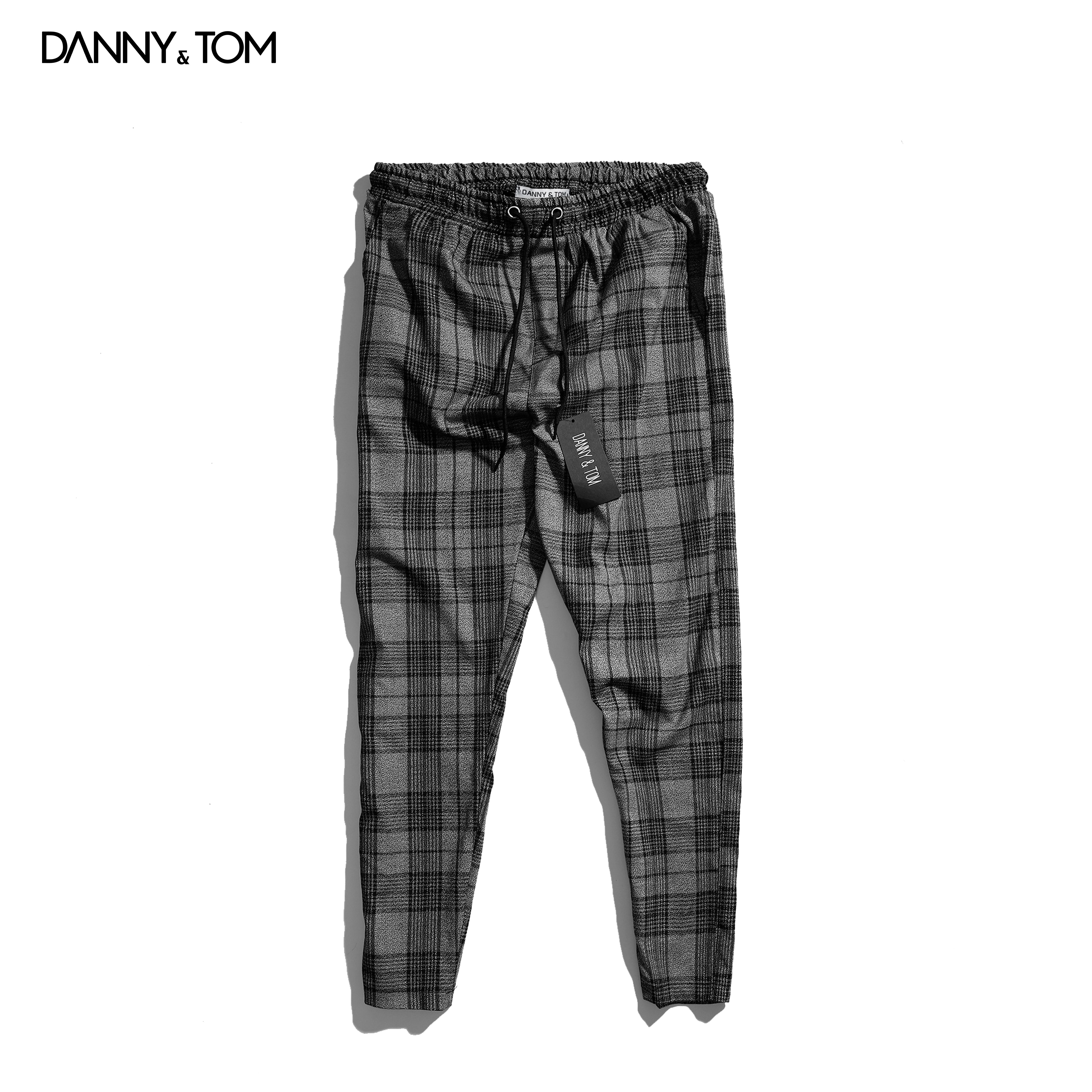 Quần dài caro lưng thun konen chất vải hàn tây chuẩn đẹp , form regular , trẻ trung dn01 – dannytom