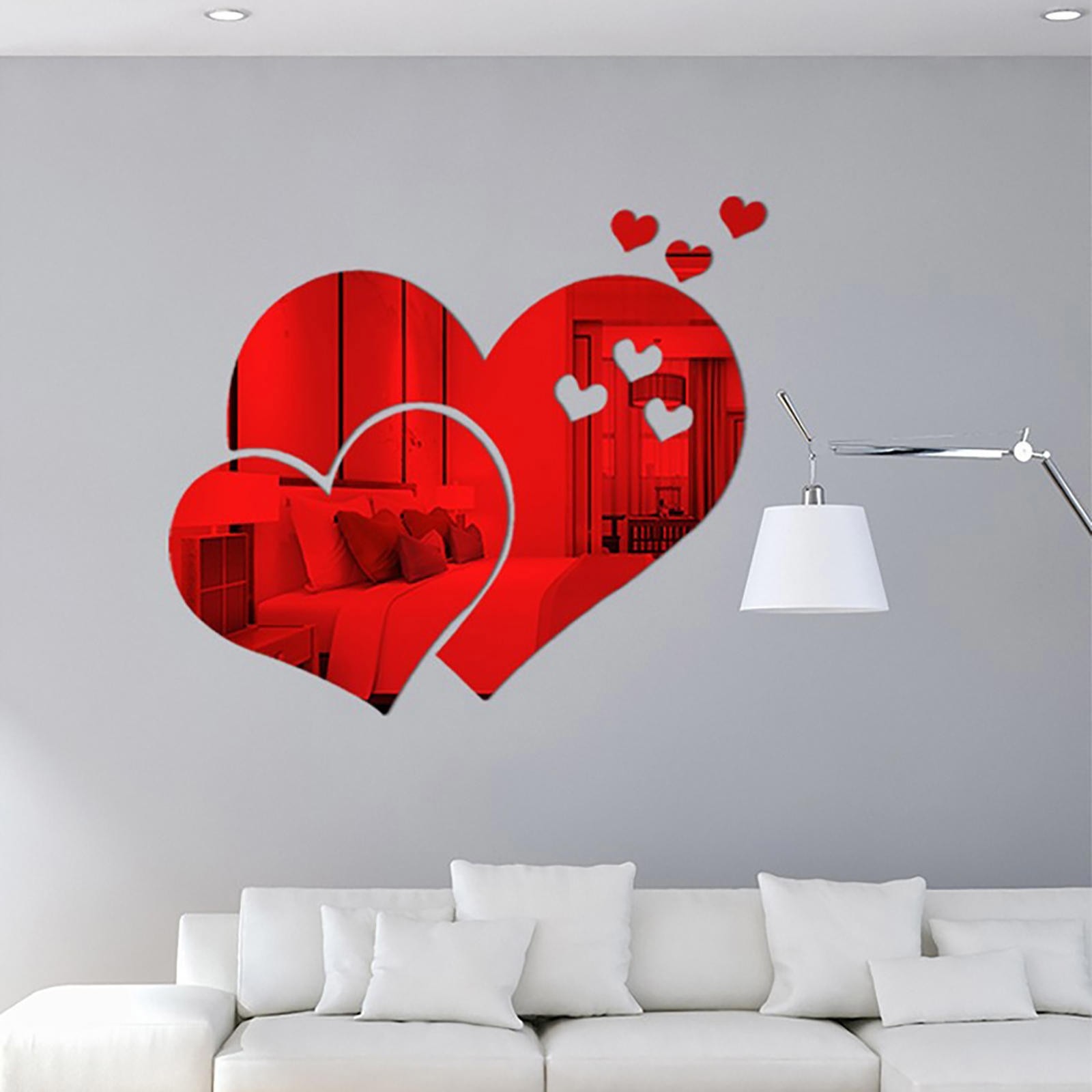 WELL 3d Acrylic Mirror Wall Stickers Mirror Wall Stickers Home Decor